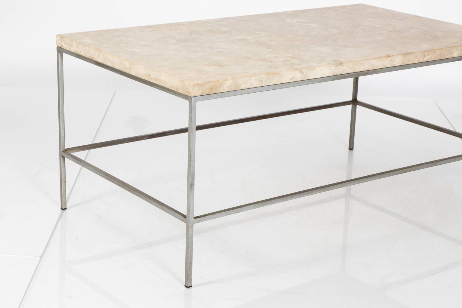 Midcentury Steel Coffee Table In Good Condition For Sale In Stamford, CT