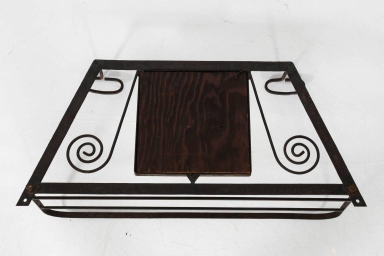 French Wrought Iron Wall Shelf For Sale at 1stDibs