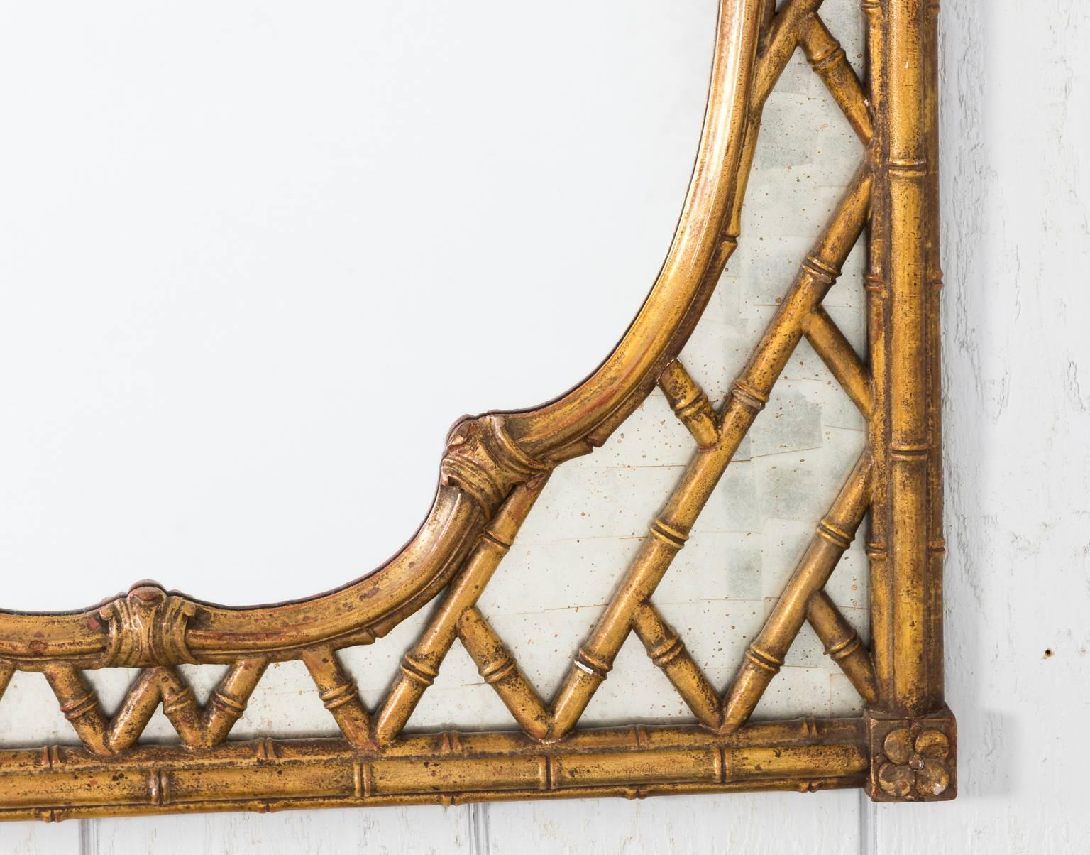 Chinoiserie Faux Bamboo Mirror 