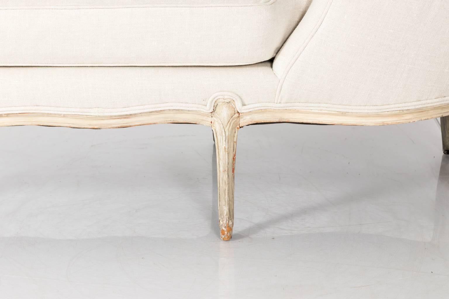 Wood Louis XV Style Chaise Longue  