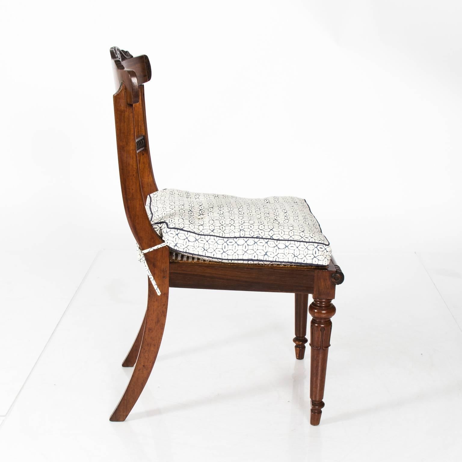 Pair of English Rosewood Side Chairs 3