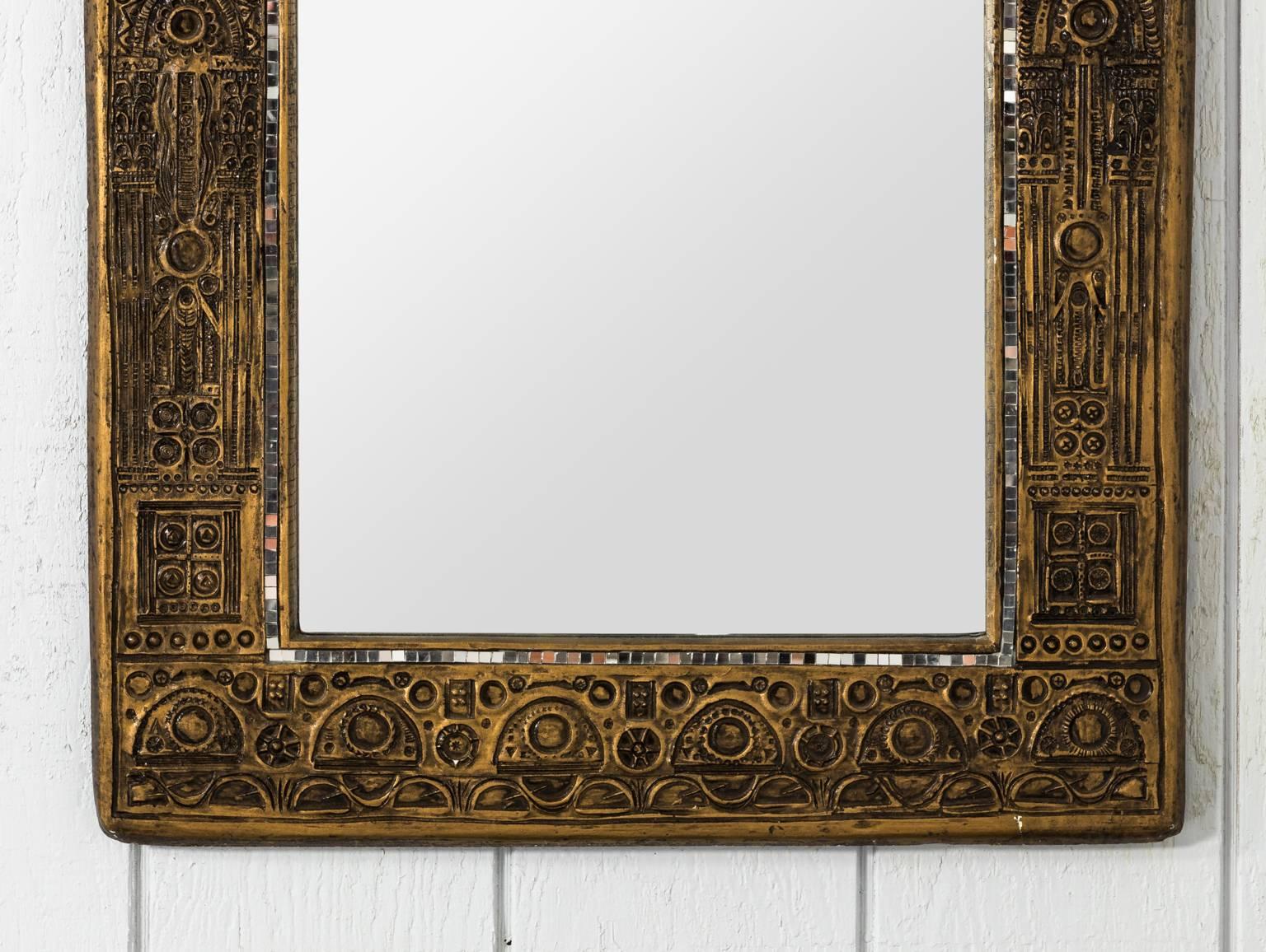 thick framed mirror