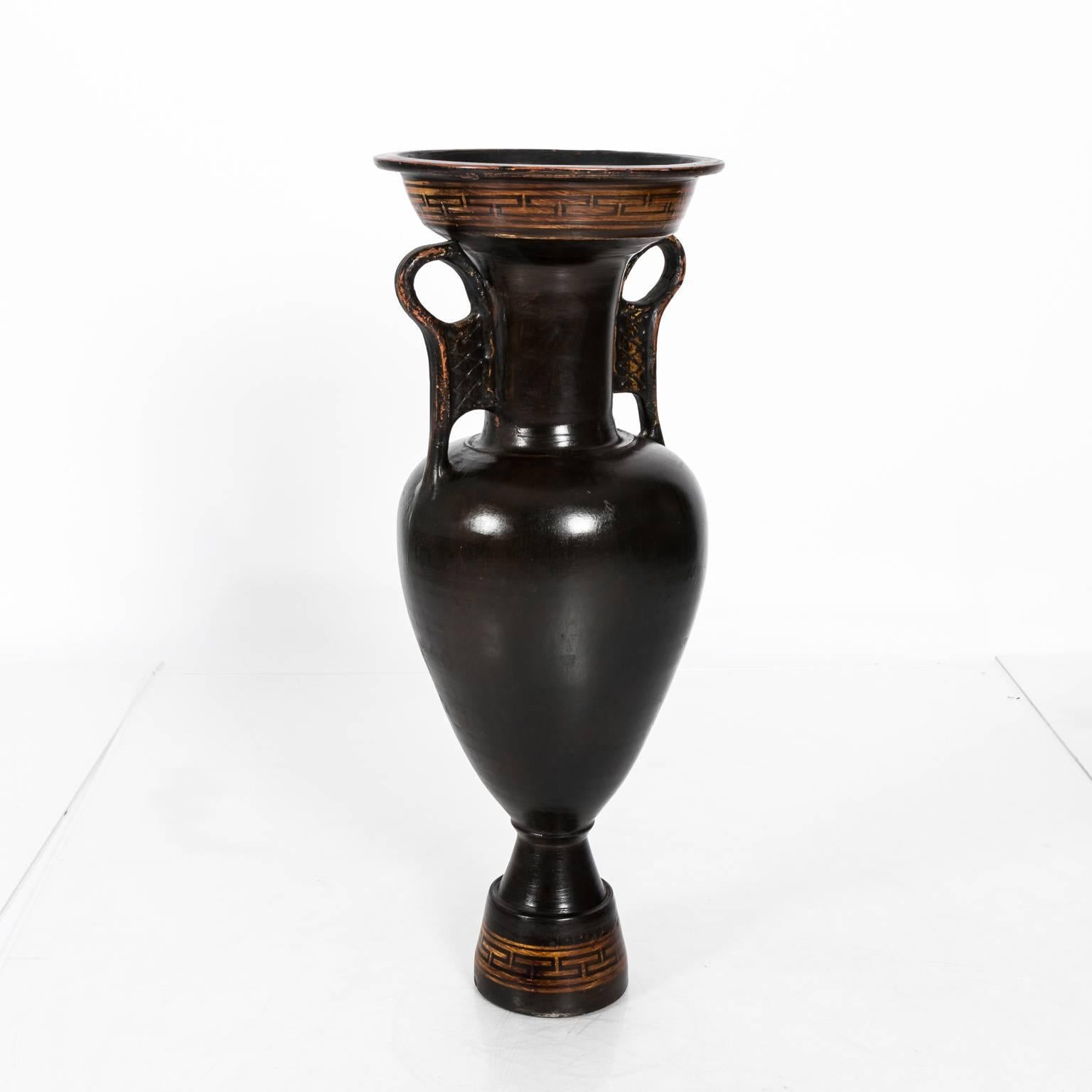 Large Ceramic Greek Vase  In Good Condition For Sale In Stamford, CT