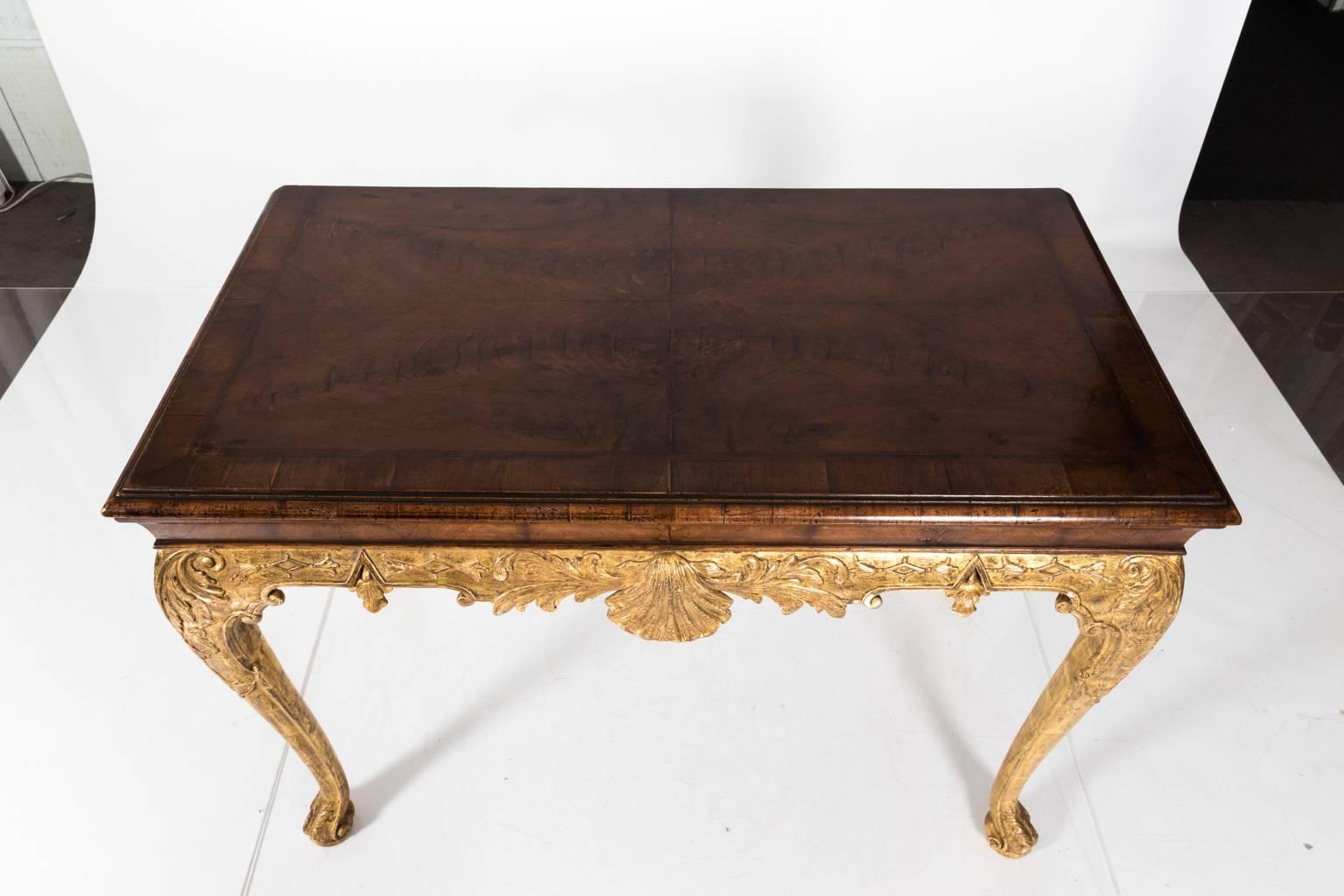 Gilt English Console Table, circa 1840