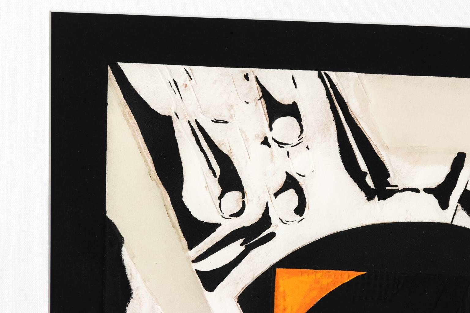 20th Century Abstract Artwork by Gino Scarpa, circa 1969 For Sale
