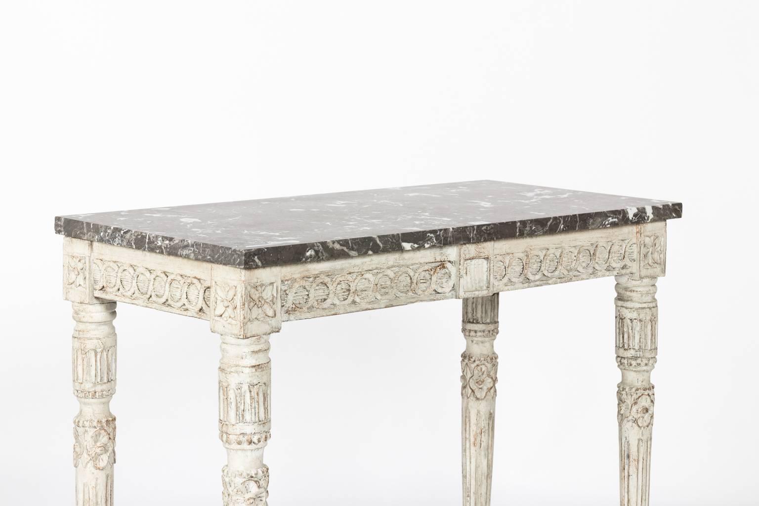 Pair of 19th Century Gustavian Console Tables For Sale 5
