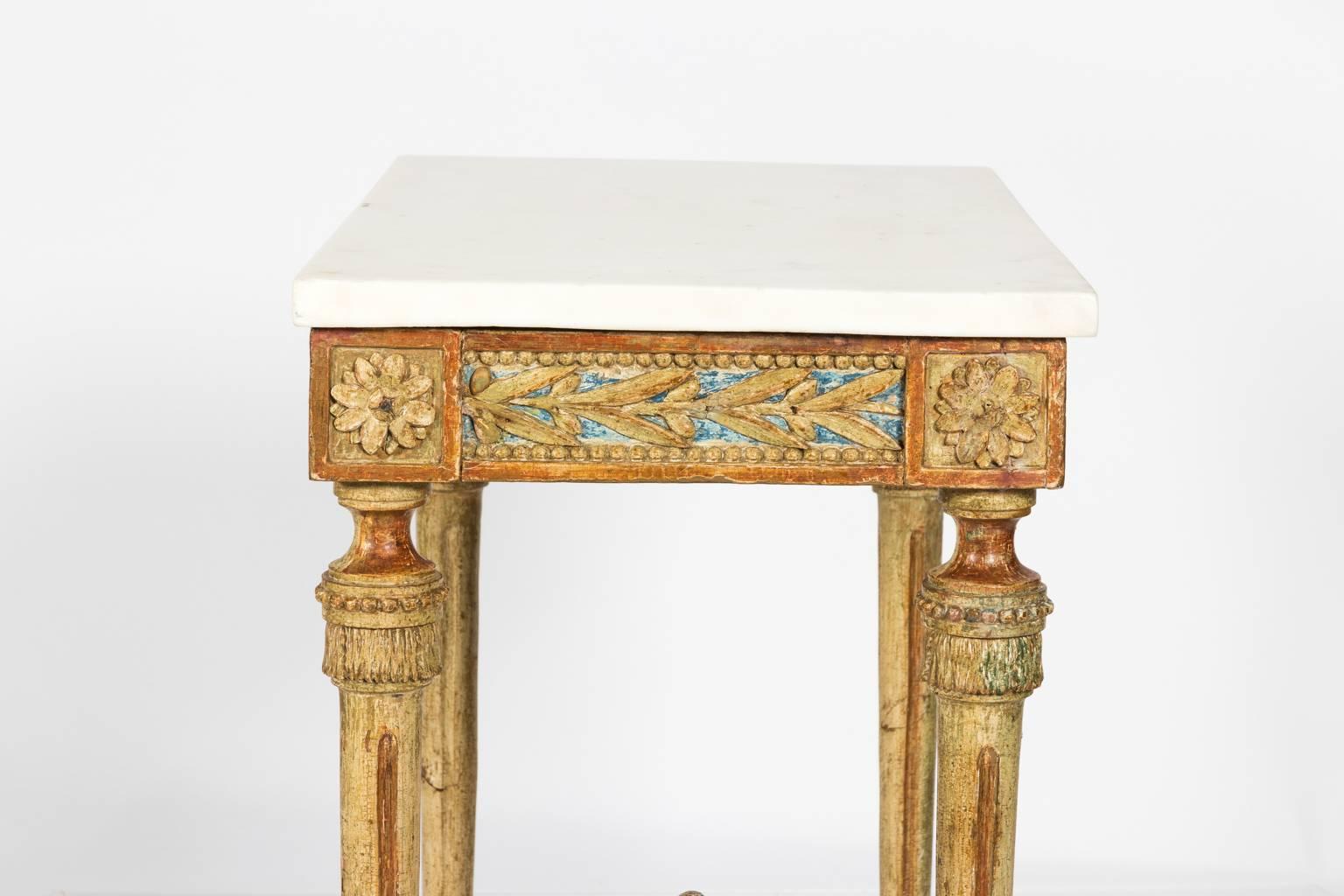 Pine 18th Century Gustavian Console Table For Sale