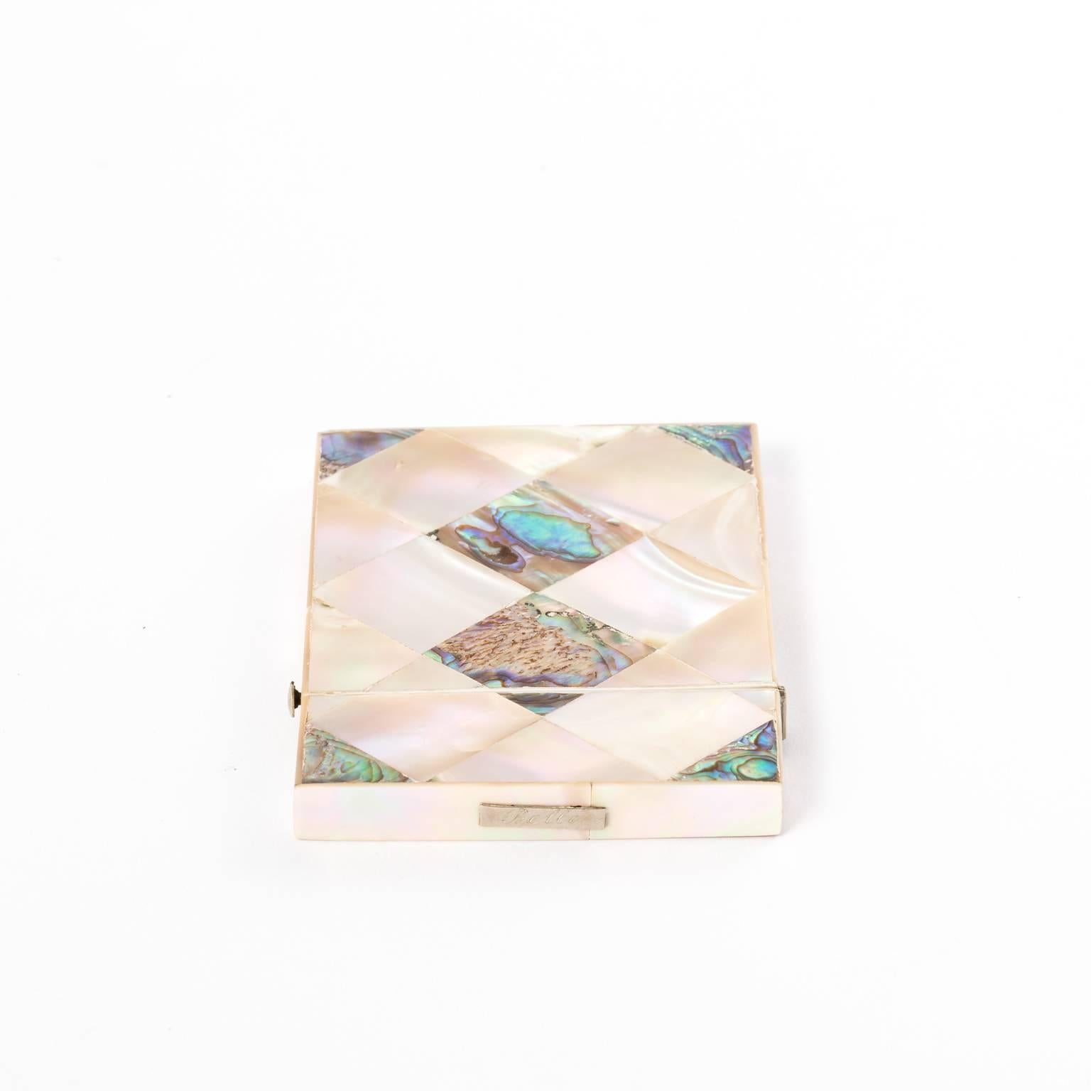 20th Century Mother-of-Pearl Card Case  For Sale
