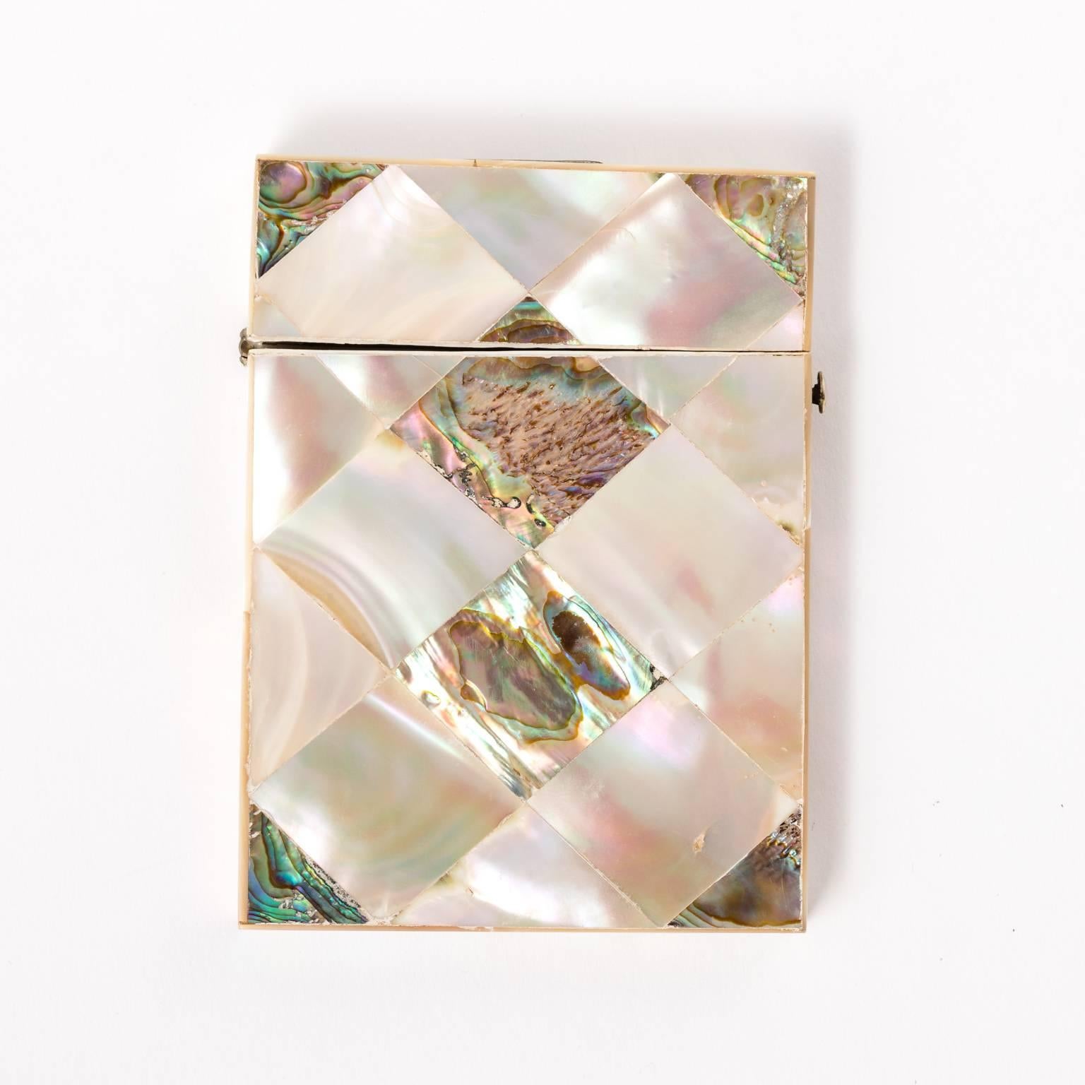 Circa early 20th-century mother of pearl card case
