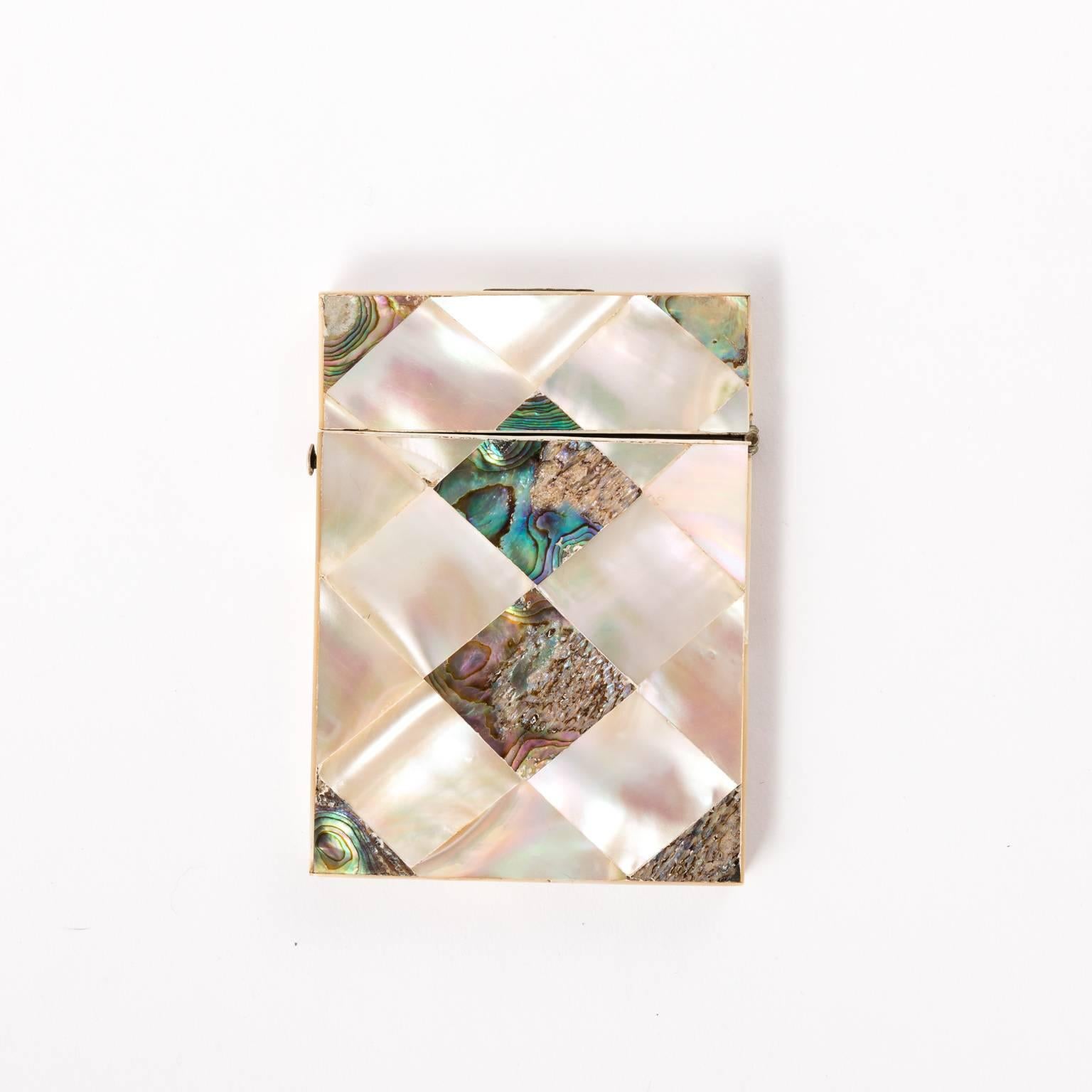 Mother-of-Pearl Card Case  For Sale 5