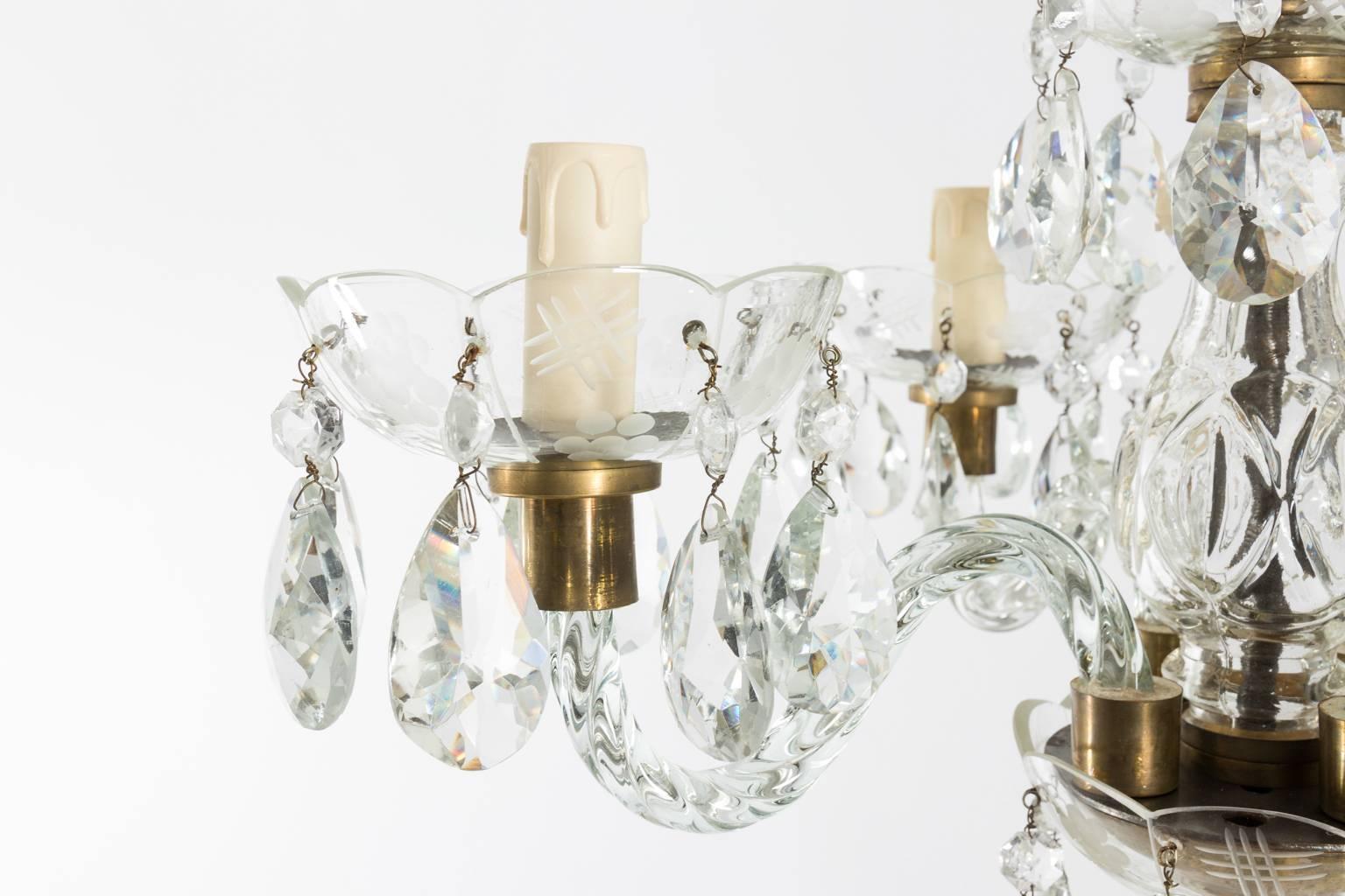 19th Century Murano Glass Chandelier, circa 1880 For Sale