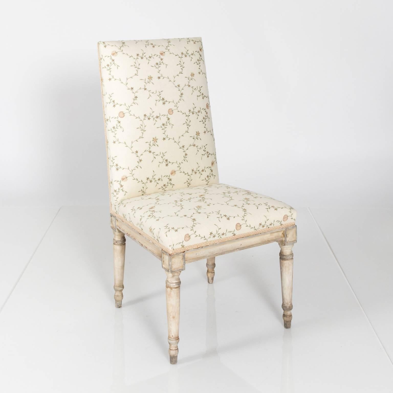 19th Century Pair of Swedish Painted Chairs