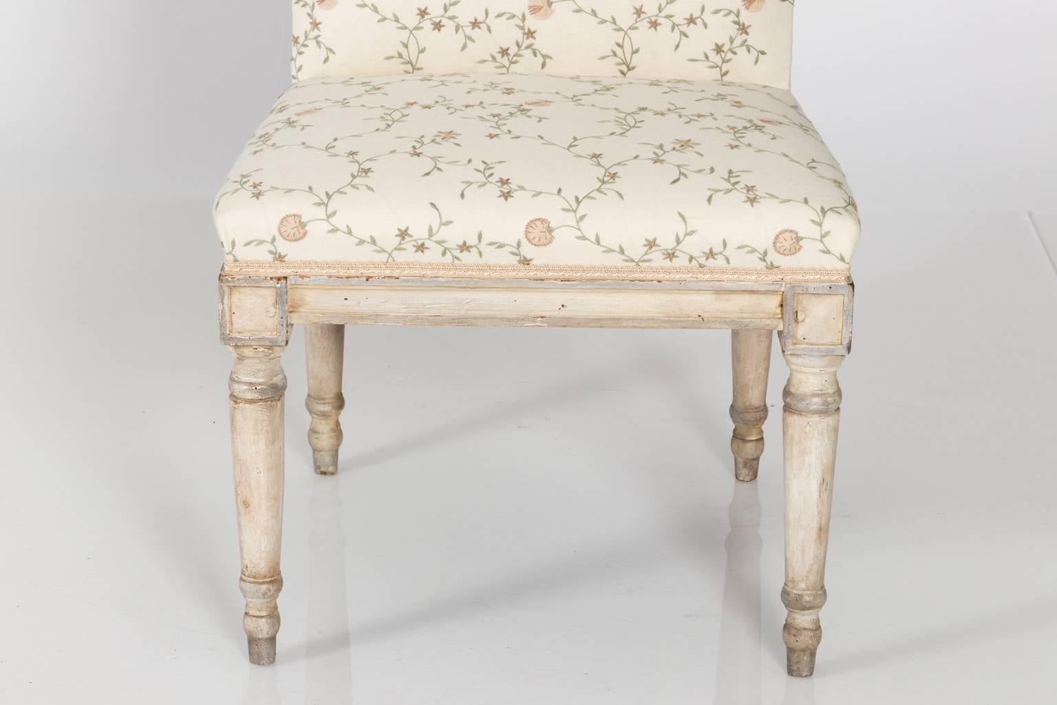 Gustavian Pair of Swedish Painted Chairs