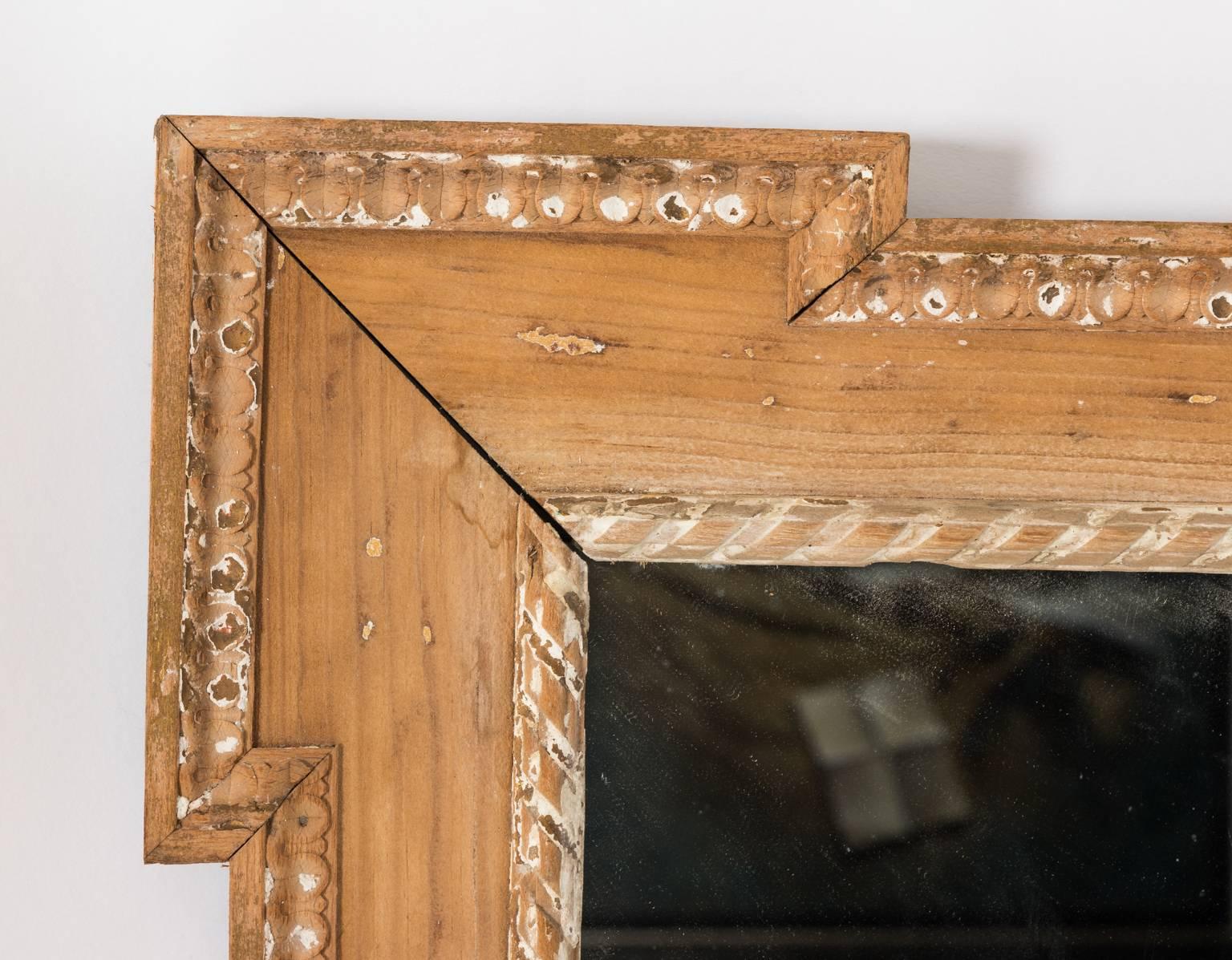Pair of Pine Mirrors with Dog Ear Corners In Good Condition In Stamford, CT
