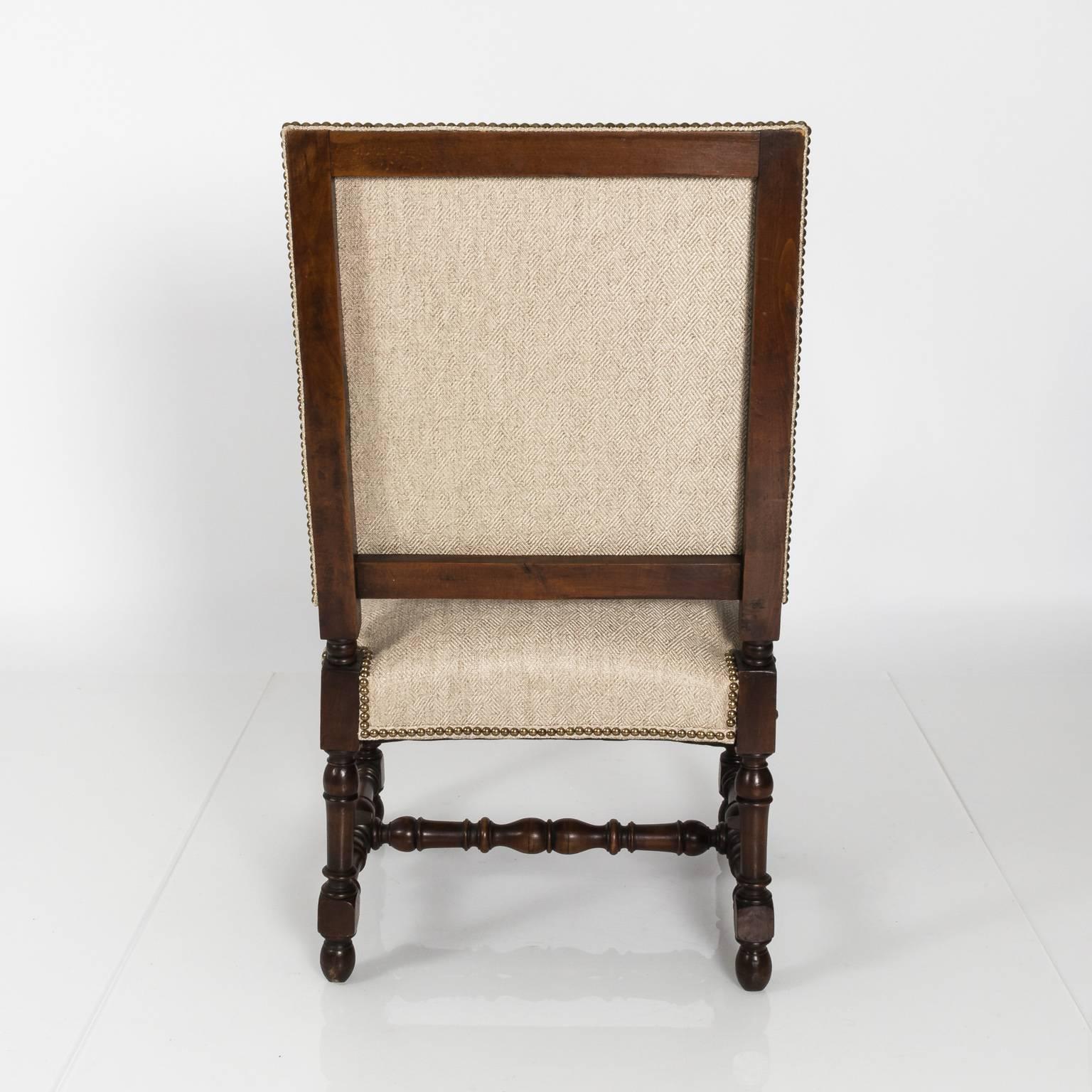 Pair of French Walnut Armchairs 2