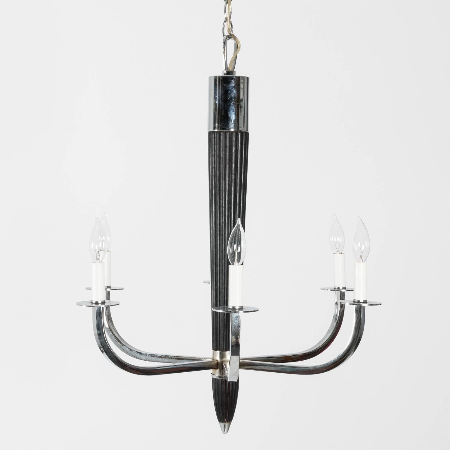 Stainless Steel Chandelier  For Sale 5