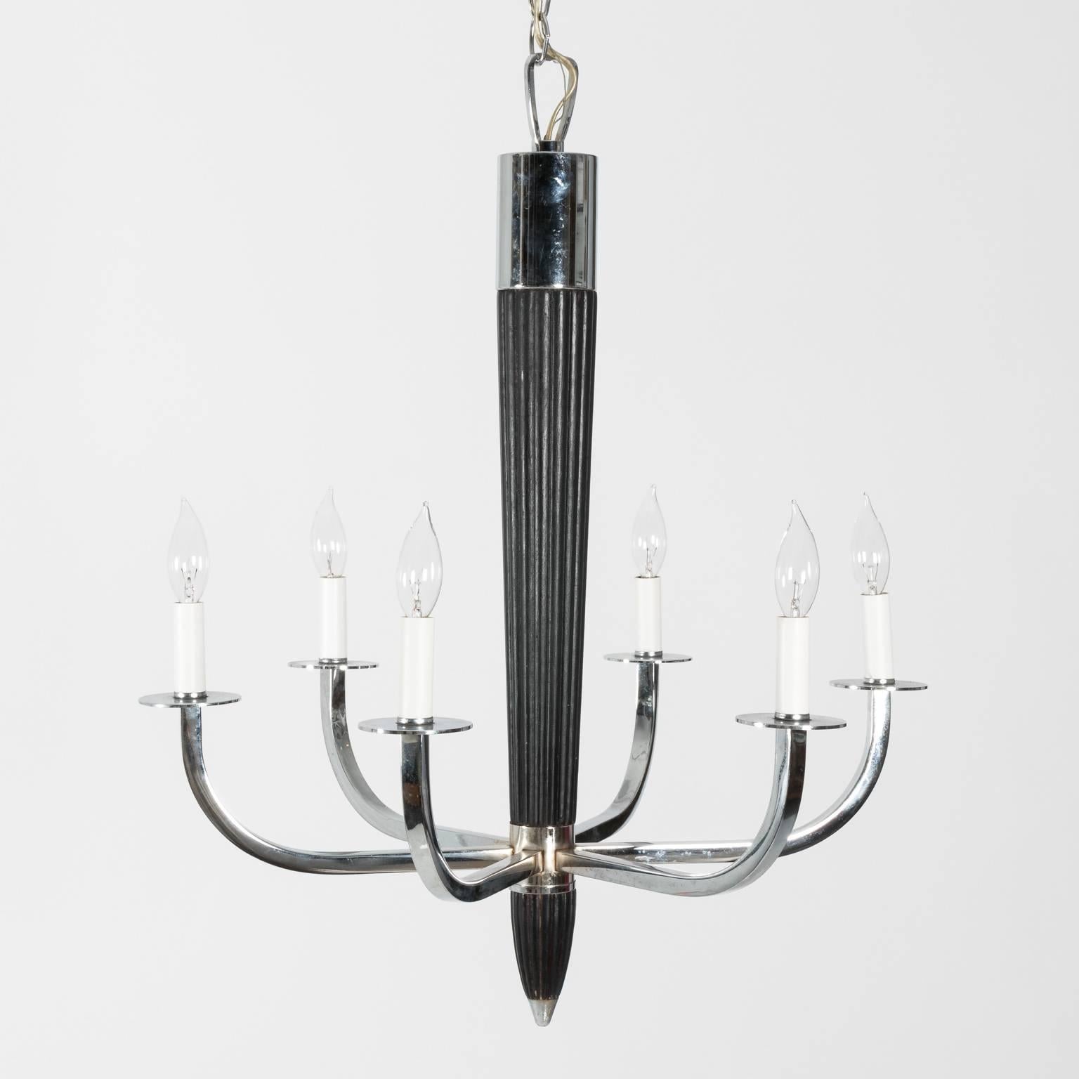 Stainless Steel Chandelier  For Sale 2