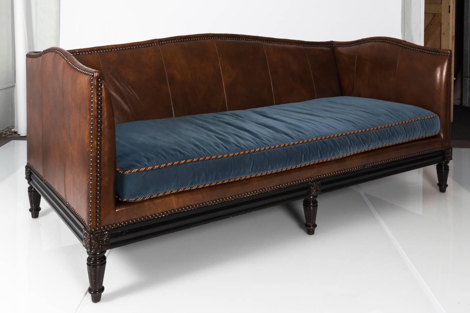 Custom Leather Sofa by Sherrill Furniture 2