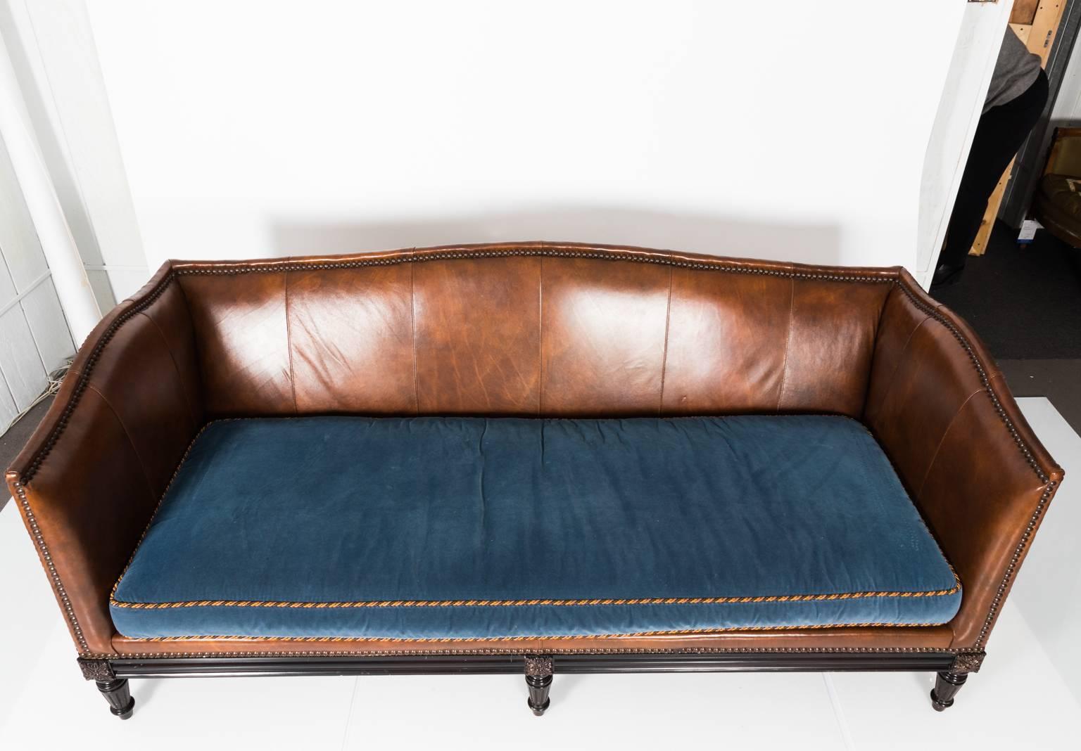 Custom Leather Sofa by Sherrill Furniture 1