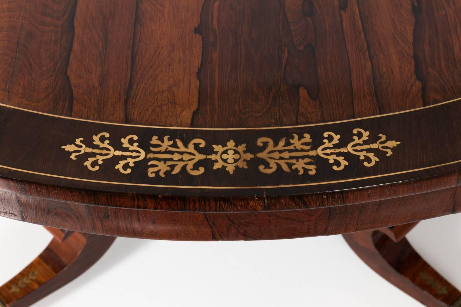 19th Century English Rosewood Centre Table