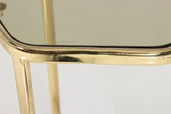 Set of Three Brass Hexagonal Pedestals