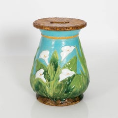 Pair of English Majolica Garden Seats