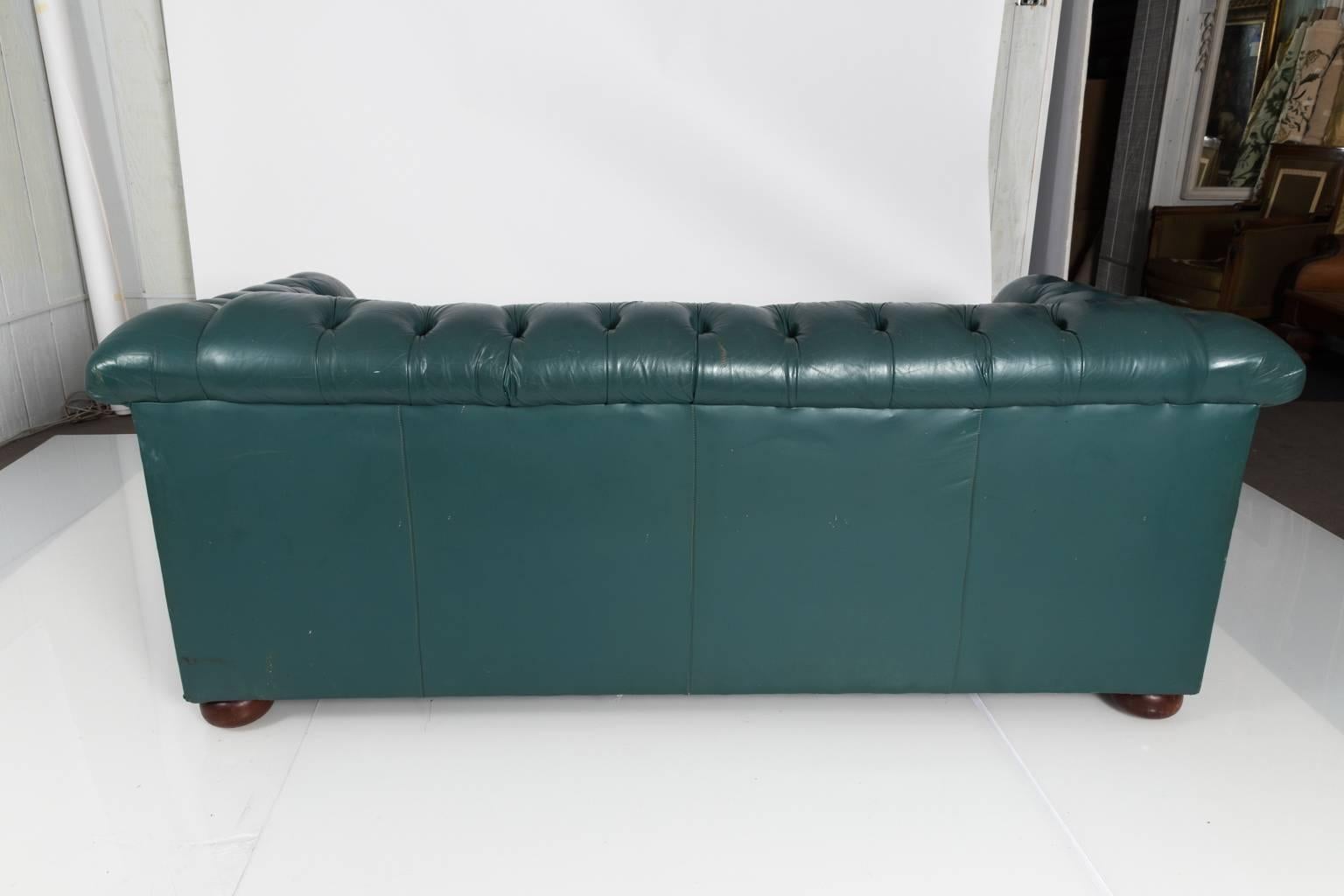 Leather Chesterfield Sofa, circa 1970 3