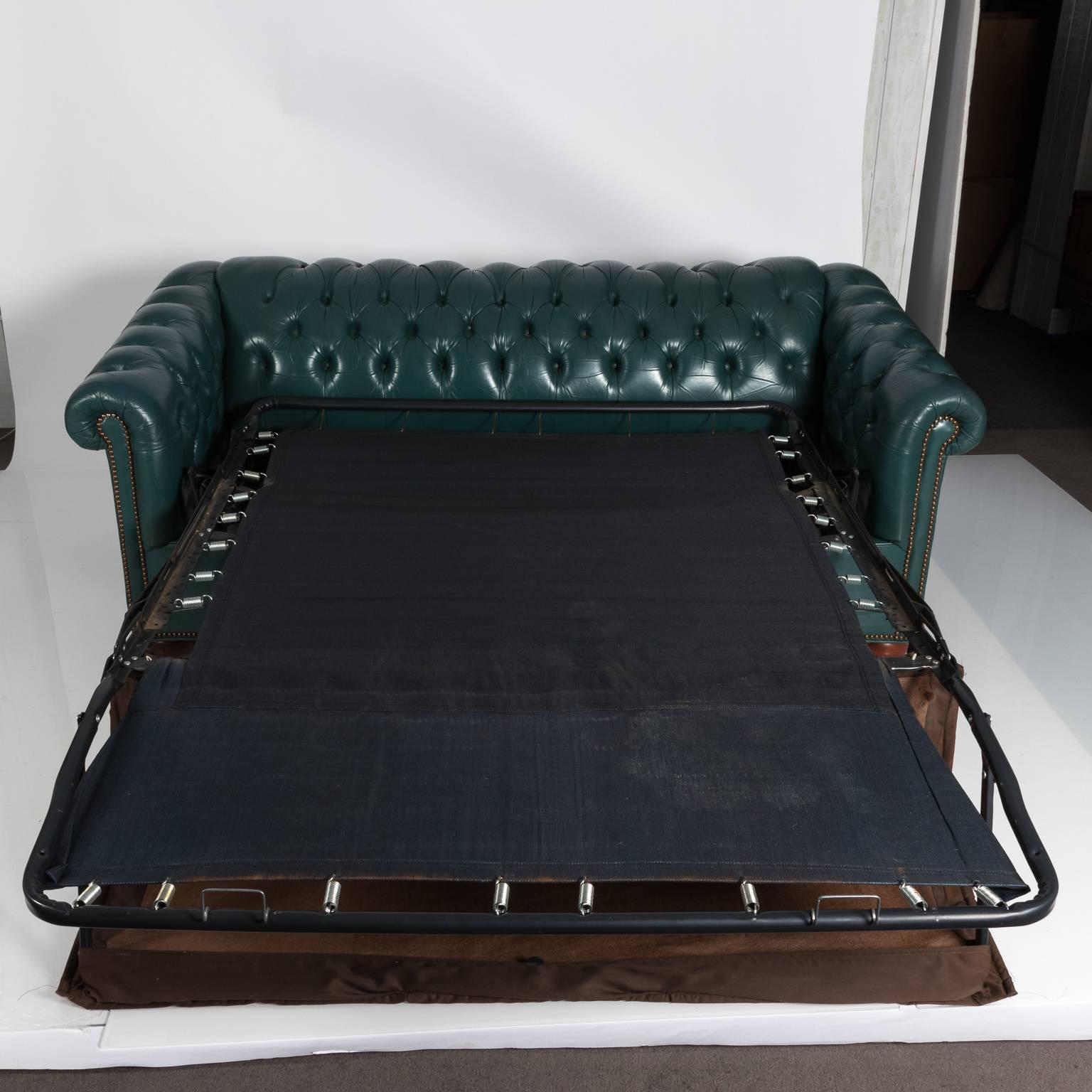 Leather Chesterfield Sofa, circa 1970 5