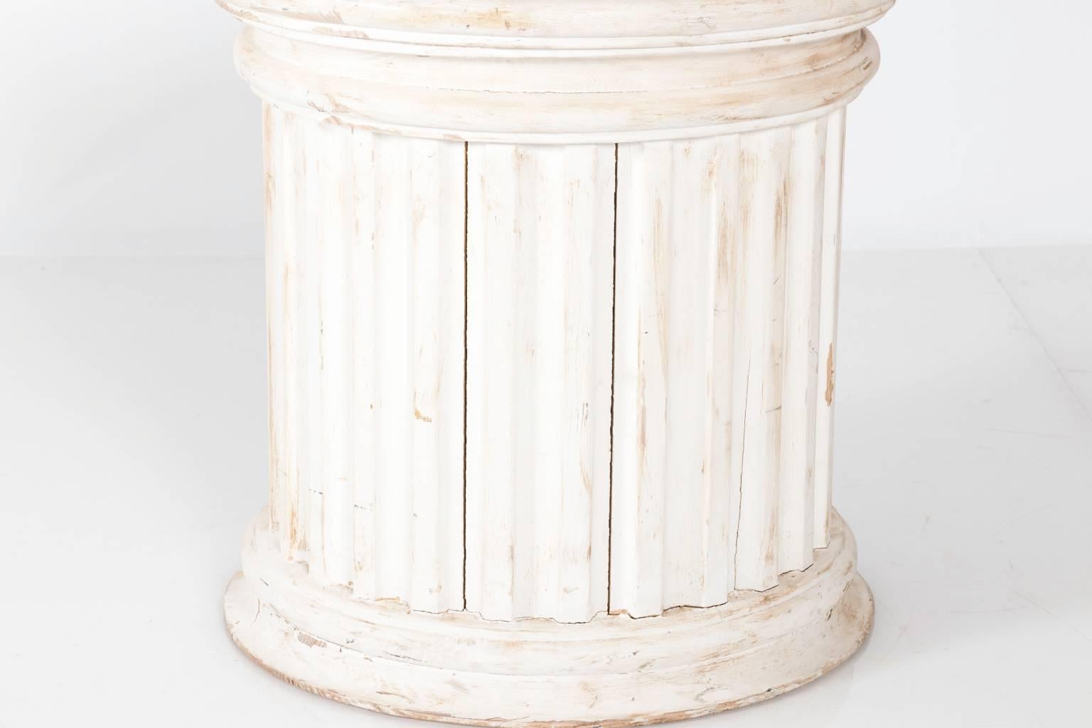 Fluted Column Pedestal For Sale 1