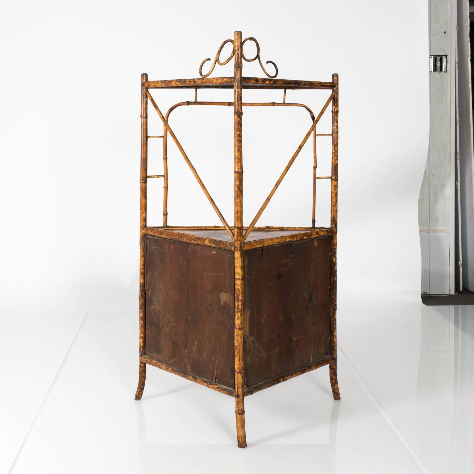 Lacquered Aesthetic Movement Bamboo Corner Stand