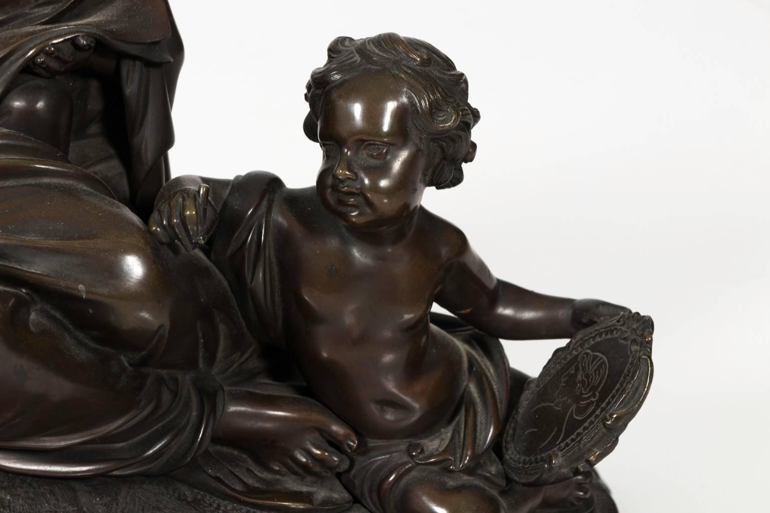 Neoclassical Bronze Statue 