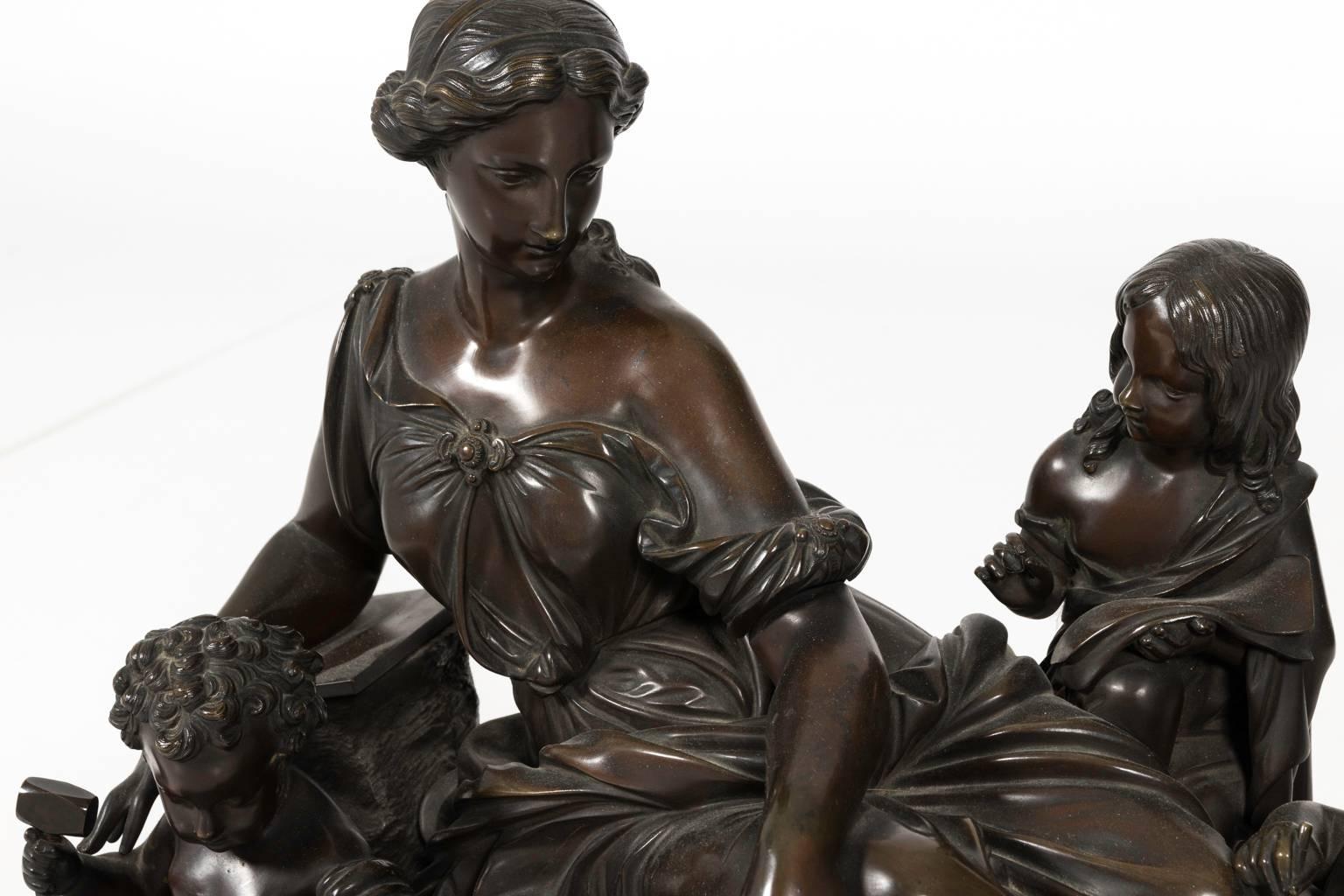 Early 20th Century Neoclassical Bronze Statue 