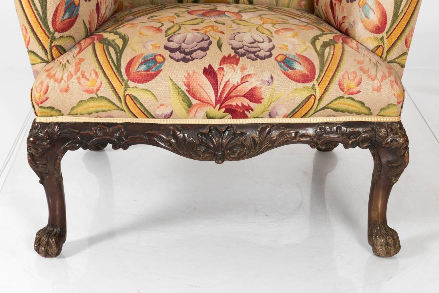 Late 19th Century Chippendale Style Arm Chair 2