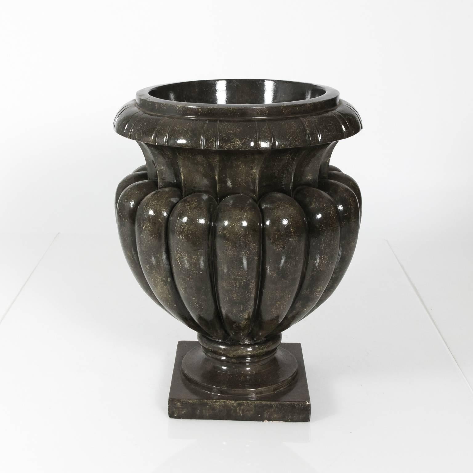 Pair of Late 20th Century Composite Urns  1