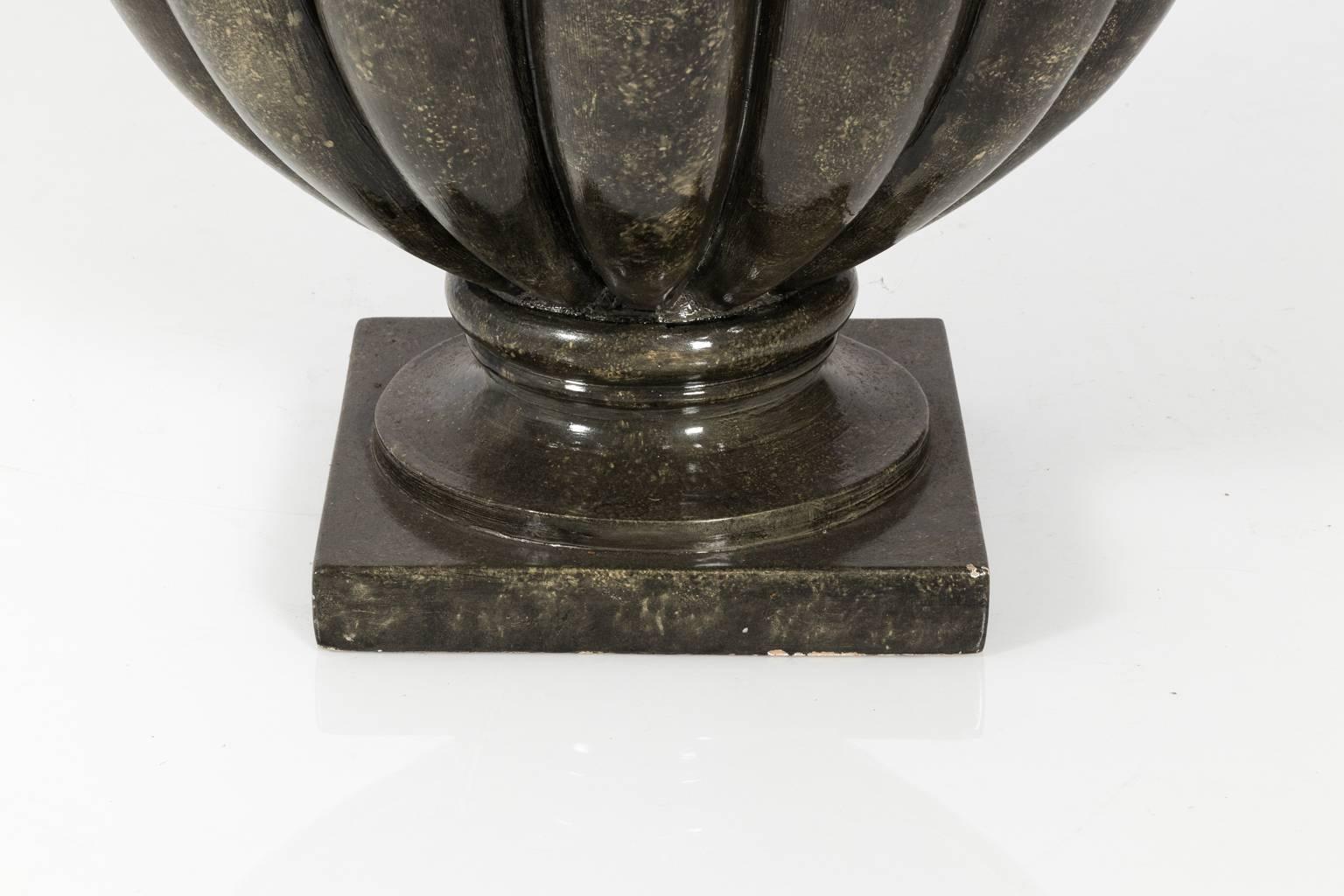 Pair of Late 20th Century Composite Urns  2