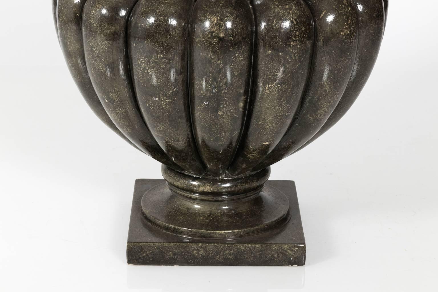 Pair of Late 20th Century Composite Urns  5