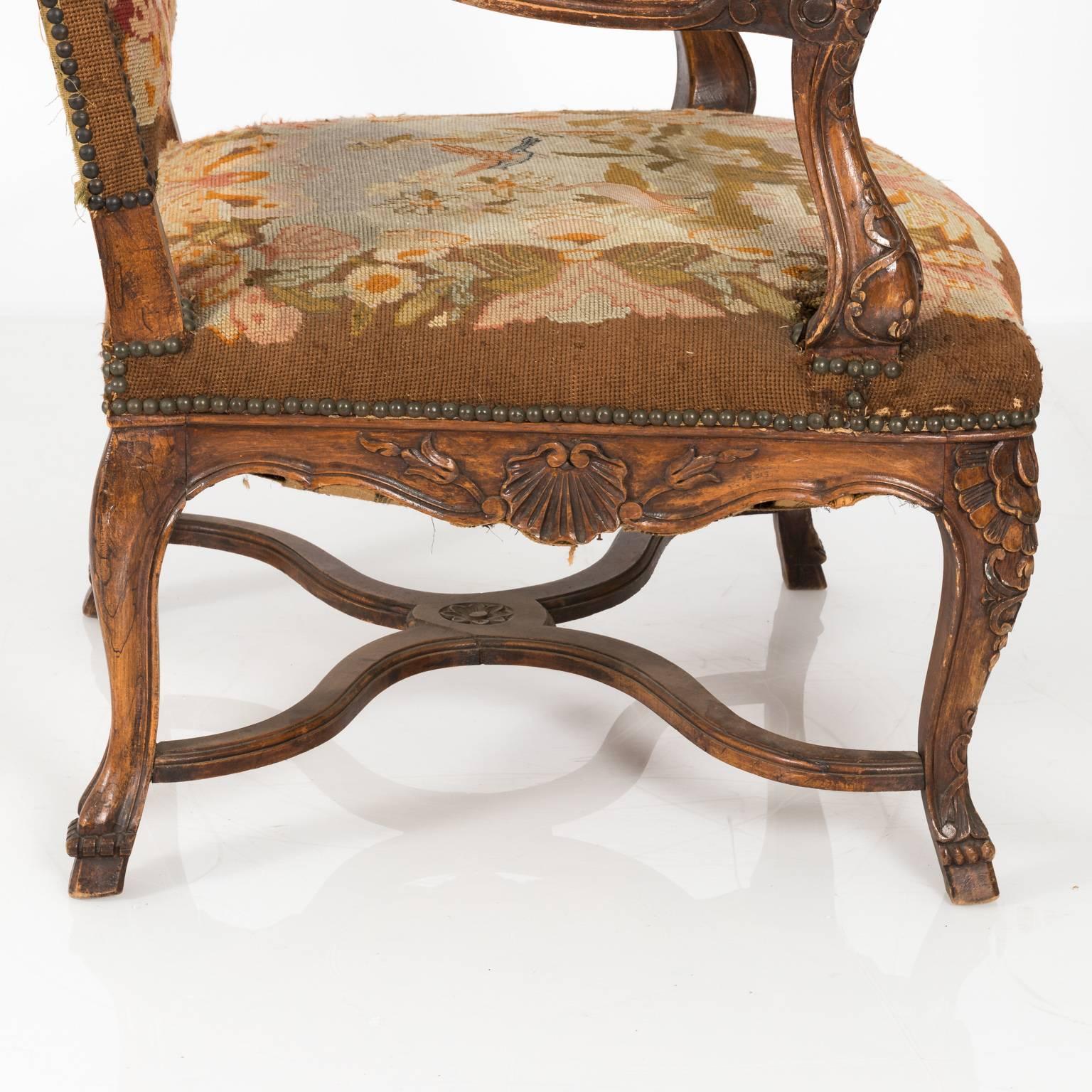 20th Century Tapestry Armchair