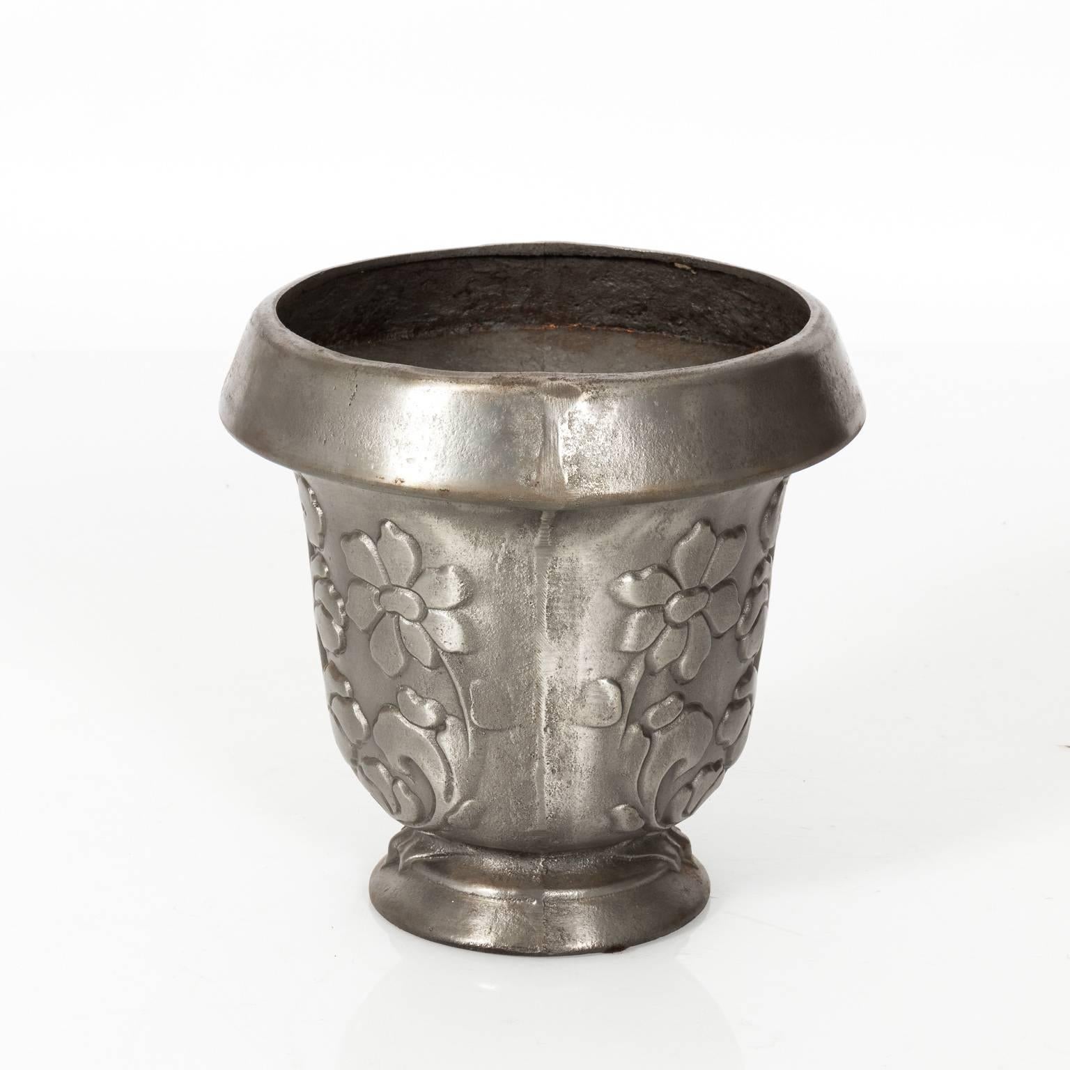 20th Century Italian Pewter Cache Pots For Sale