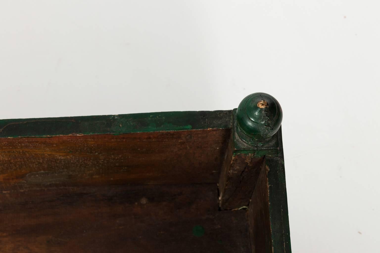 20th Century Green Painted Wood Box