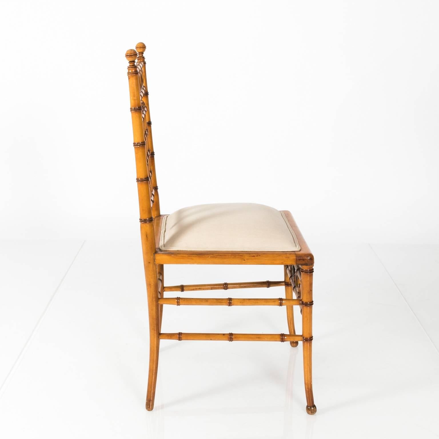 19th Century Faux Bamboo Chair by Horner, circa 1880