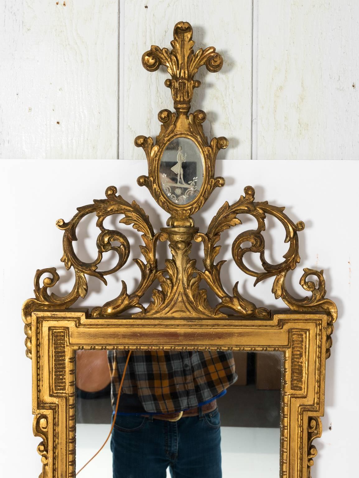 Pair of Neoclassical Gilded Mirrors 2