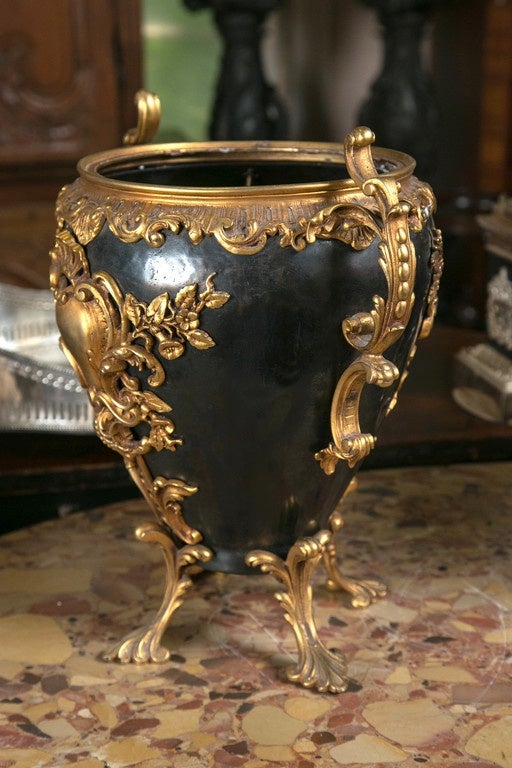 20th Century Patinated and Gilt Bronze Decorative Urn