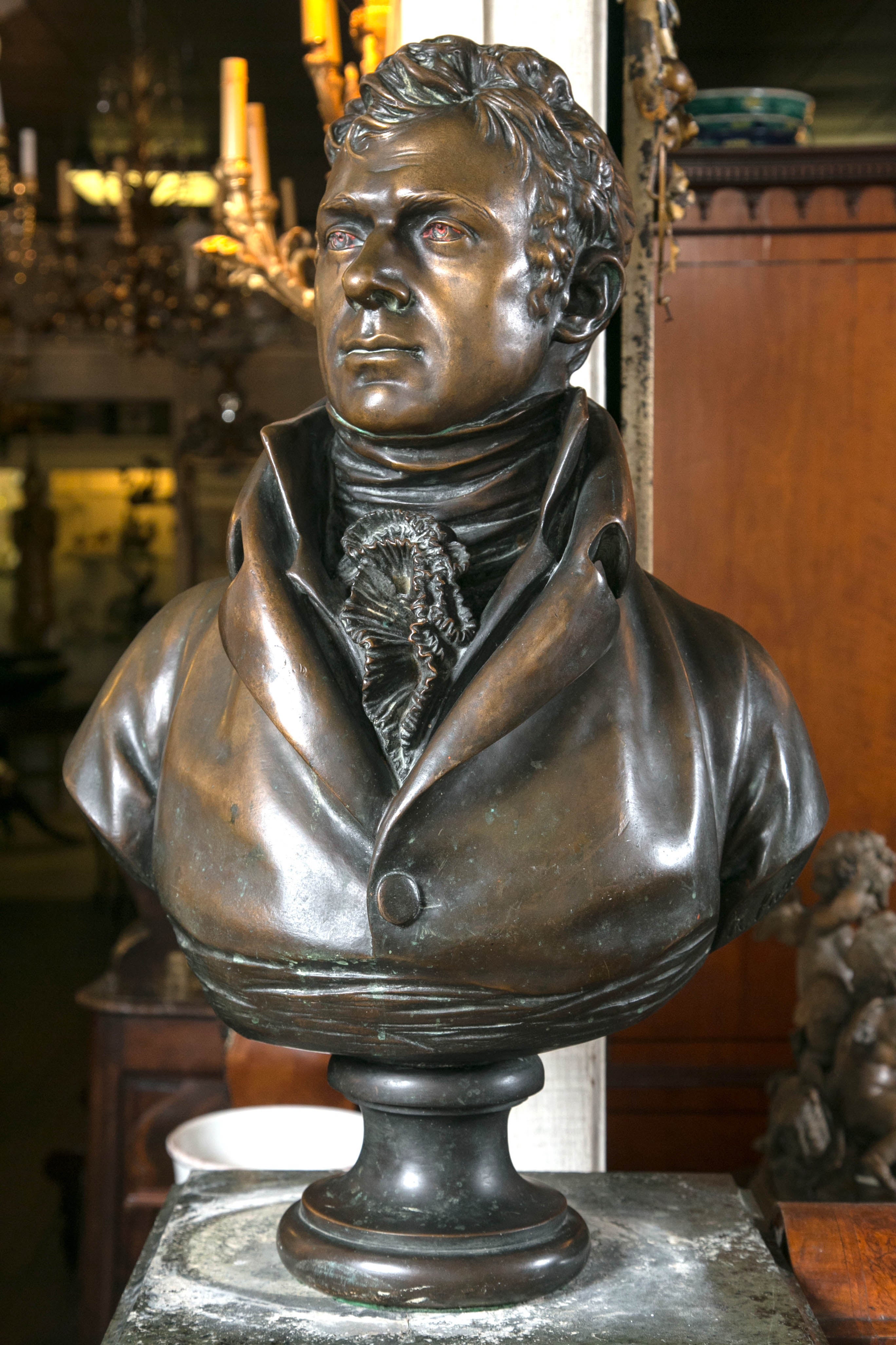 Bronze Bust of Robert Fulton For Sale