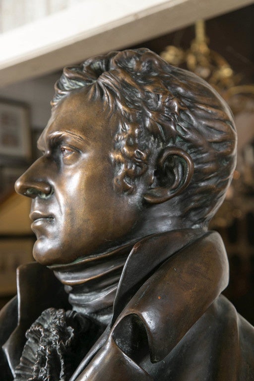 Bronze Bust of Robert Fulton For Sale 1