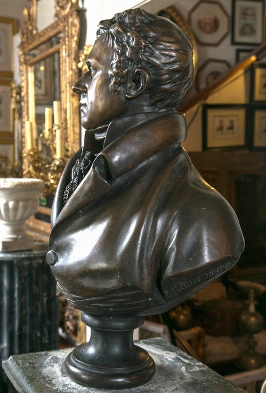 Bronze Bust of Robert Fulton For Sale 2