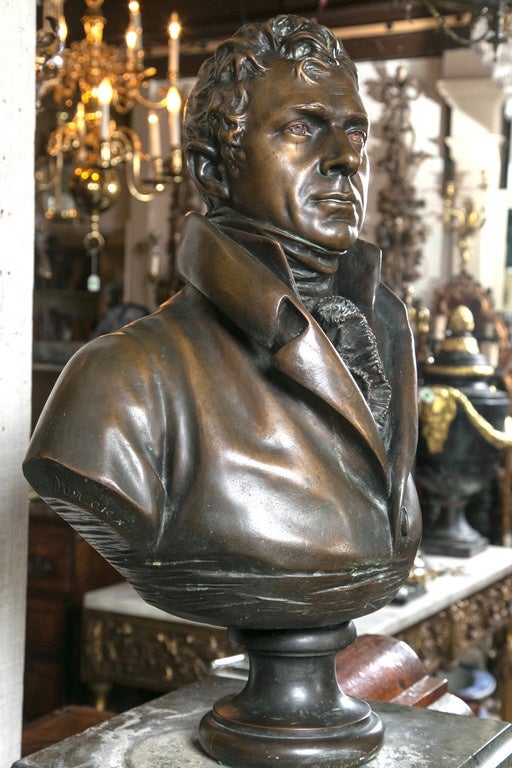 Bronze Bust of Robert Fulton For Sale 3