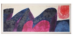 Carol Summers „Sizilien“ – signierter Farbholzschnitt in limitierter Auflage, 1962, gerahmt