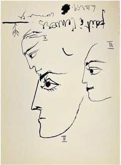 Pablo Picasso “Fait à l’Envers” 1961 Bullfighting Lithograph, Toros y Torer