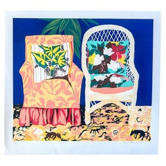Hunt Slonem “Chair Duet” 1981 — Signed Limited Edition Serigraph 48/175