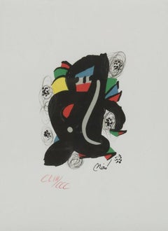 Joan Miró, « La Mélodie Acide », 1983, lithographie en couleur en édition limitée, n° 153/300